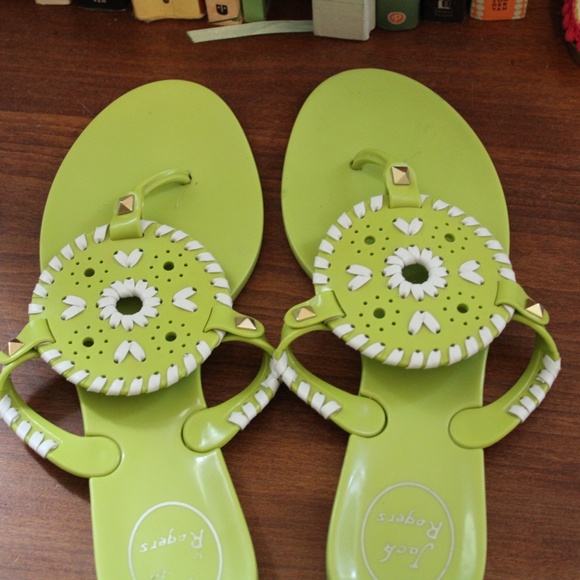 Women's Jack Roger's Georgica Jelly Flip Flops - Picture 6 of 7